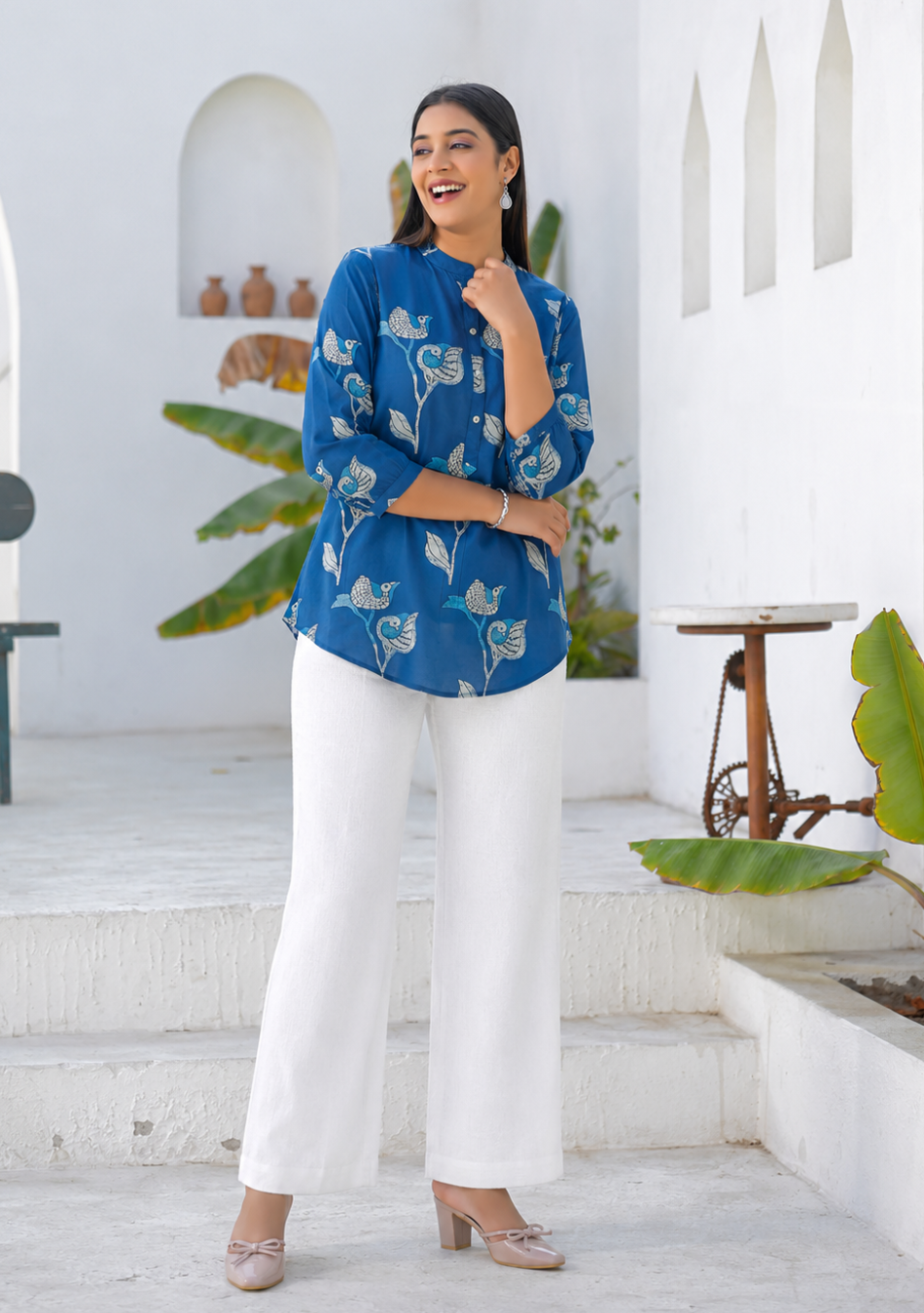 Bluebird Bloom Top