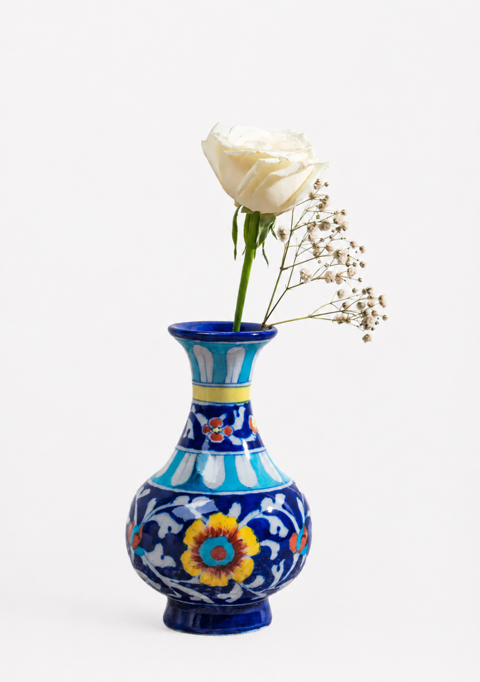 Blue Pottery Blue Genie Vase