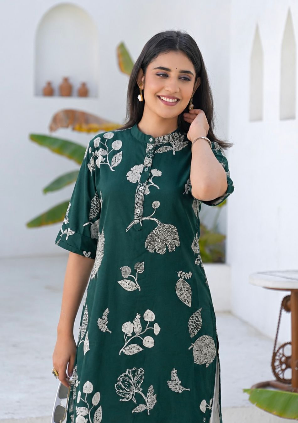 Aravalii Evergreen Petal Kurta