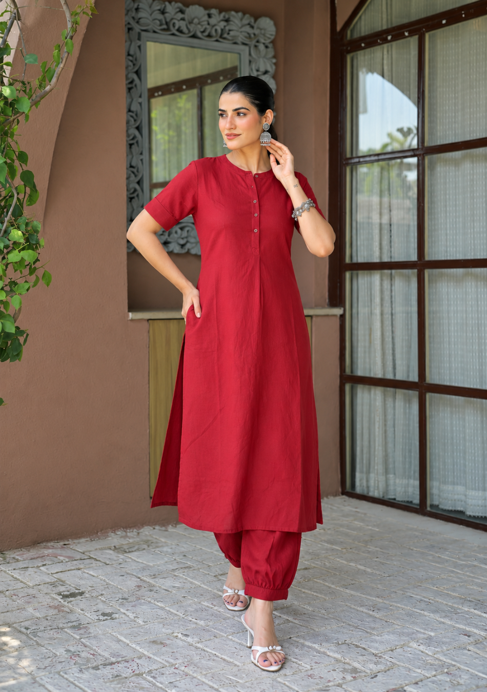 Aravalii Garnet Grace Co-Ord Set