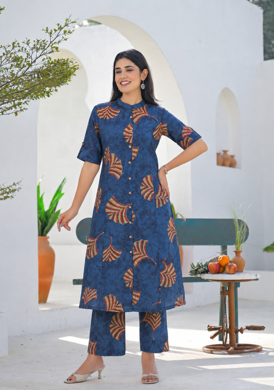 Indigo Folk Flora Cotton Co-Ord