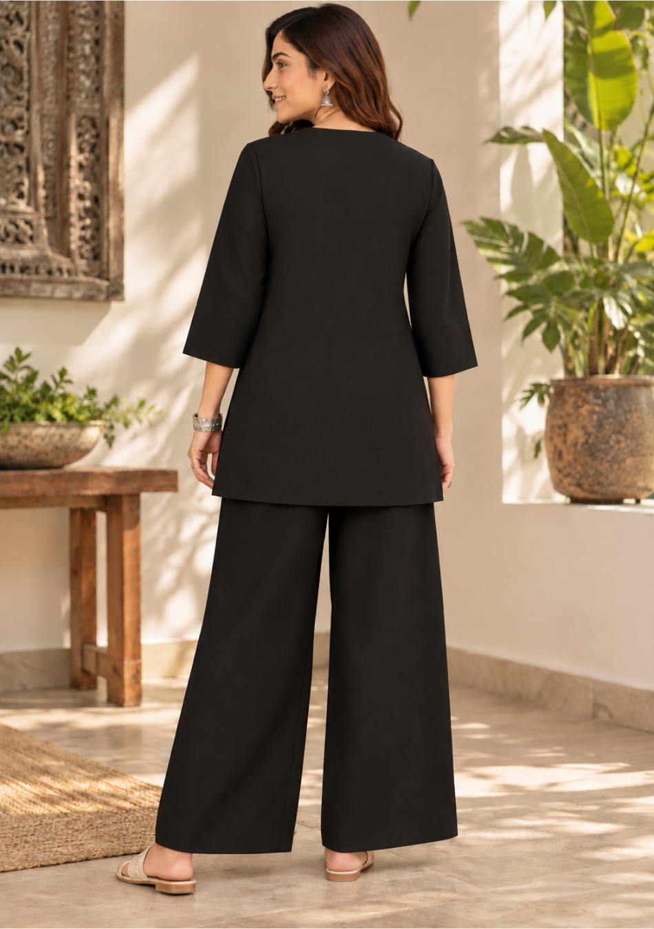 Aravalii Midnight Flora Top