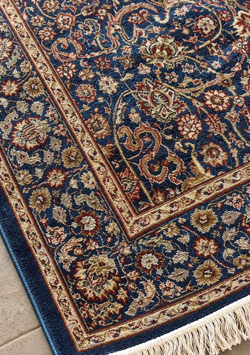 Aravalii Royal Blue Persian Blend Carpet