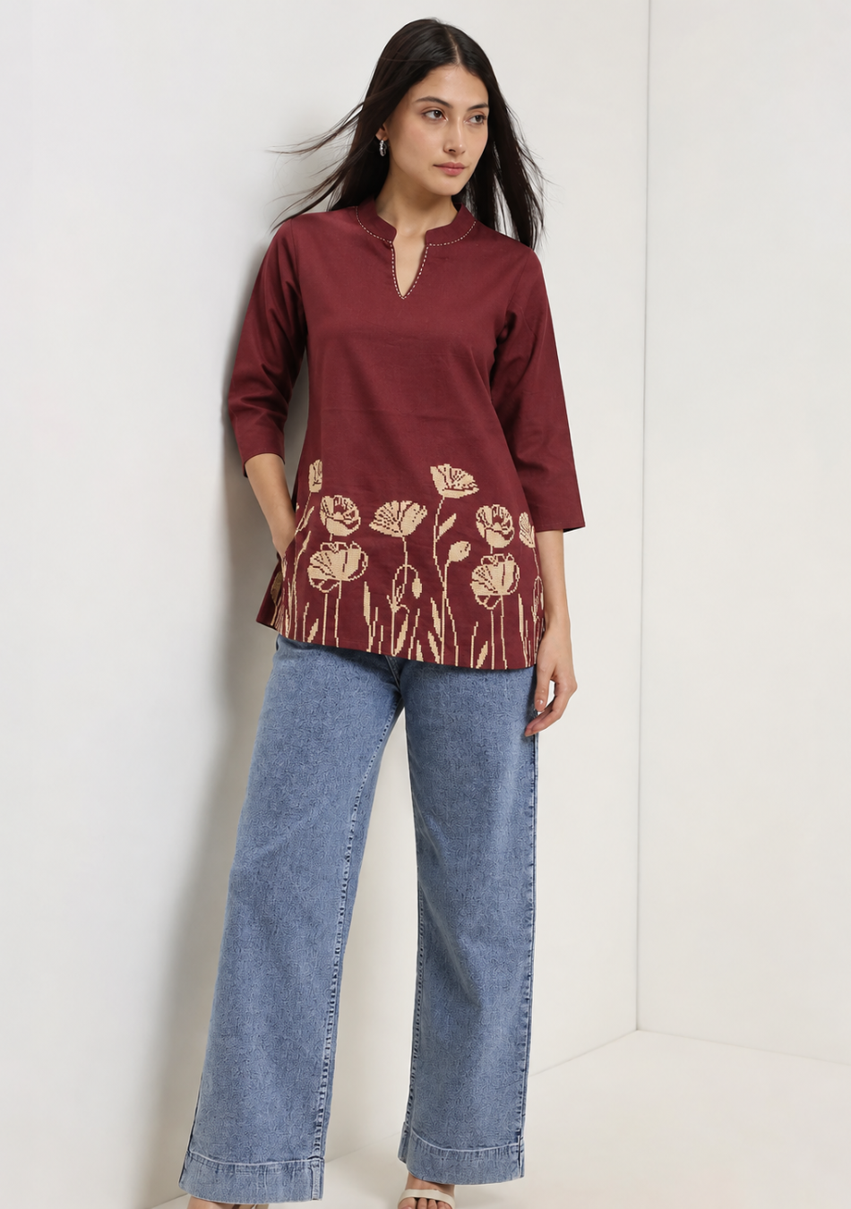 Aravalii Rustic Flora Top