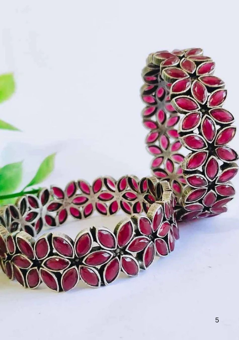 Crimson Radiance Bangles