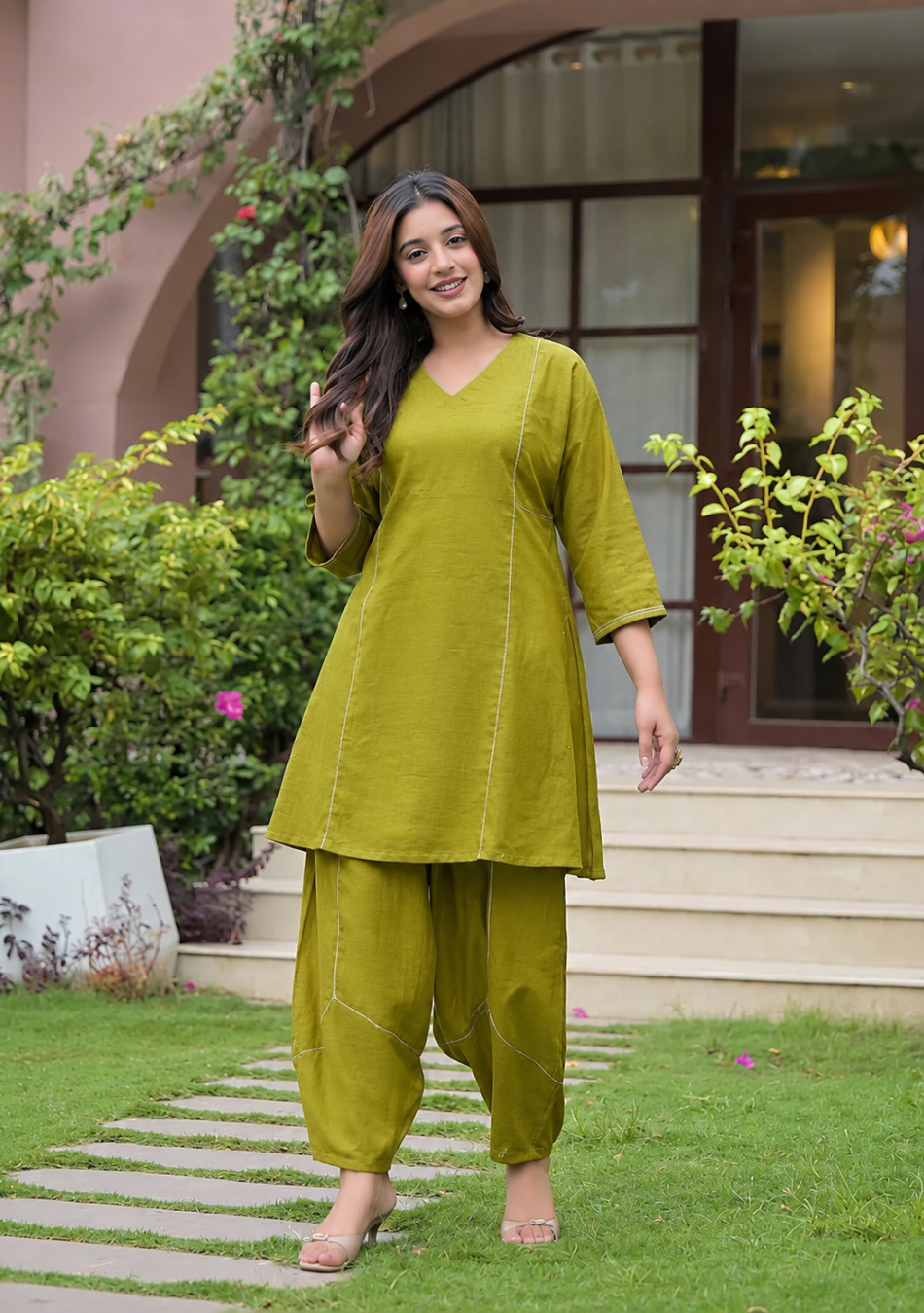 Olive Luxe Co-Ord Set