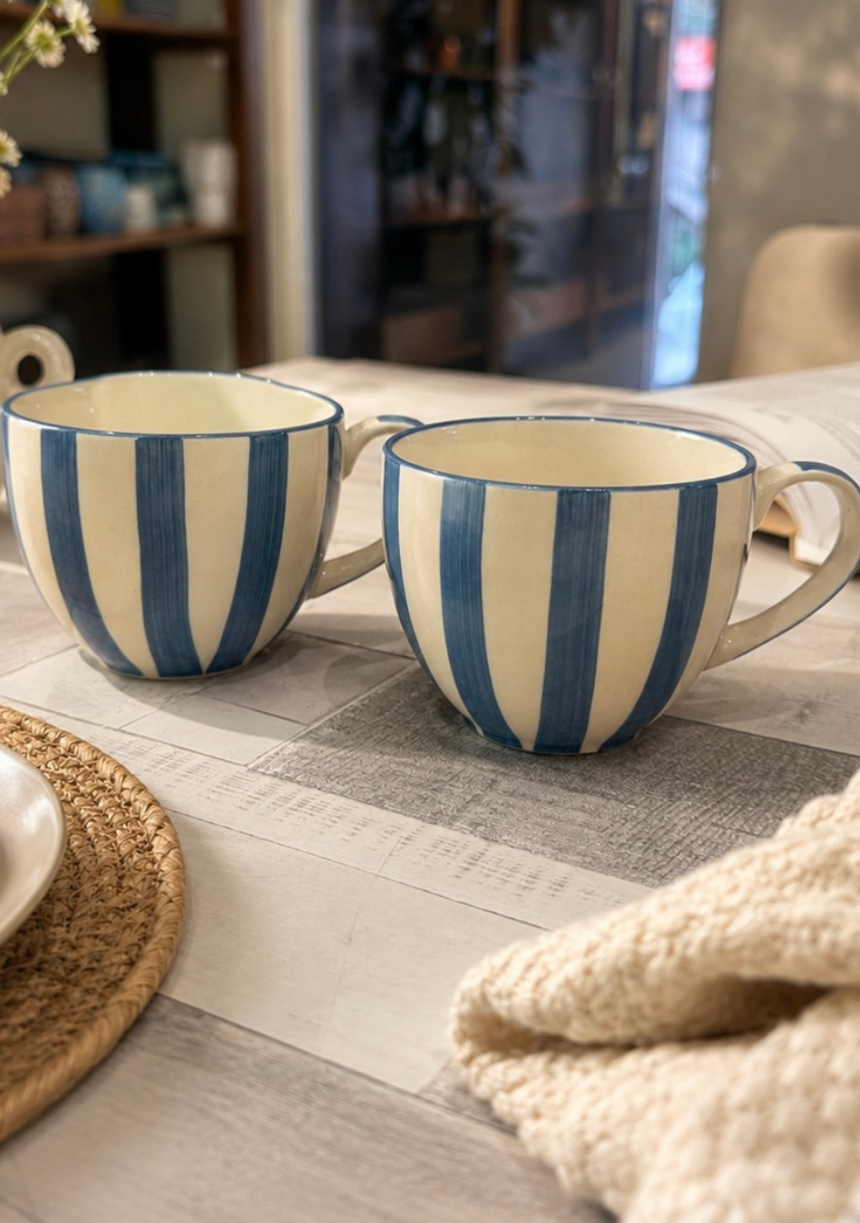 Coastal Stripe Mugs