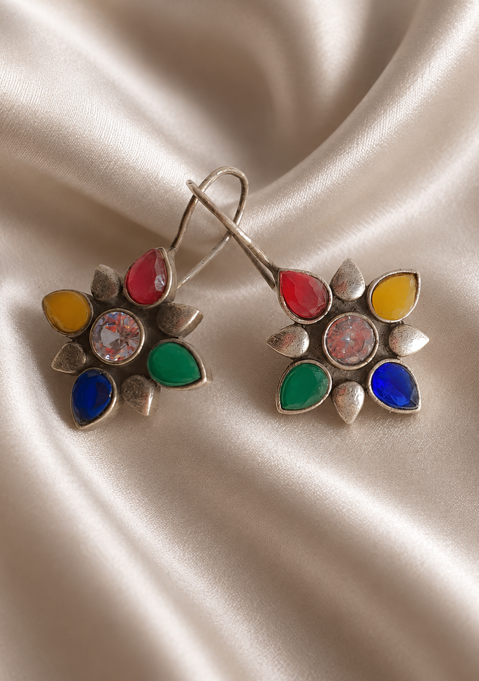 Rainbow Radiance Hook Earrings