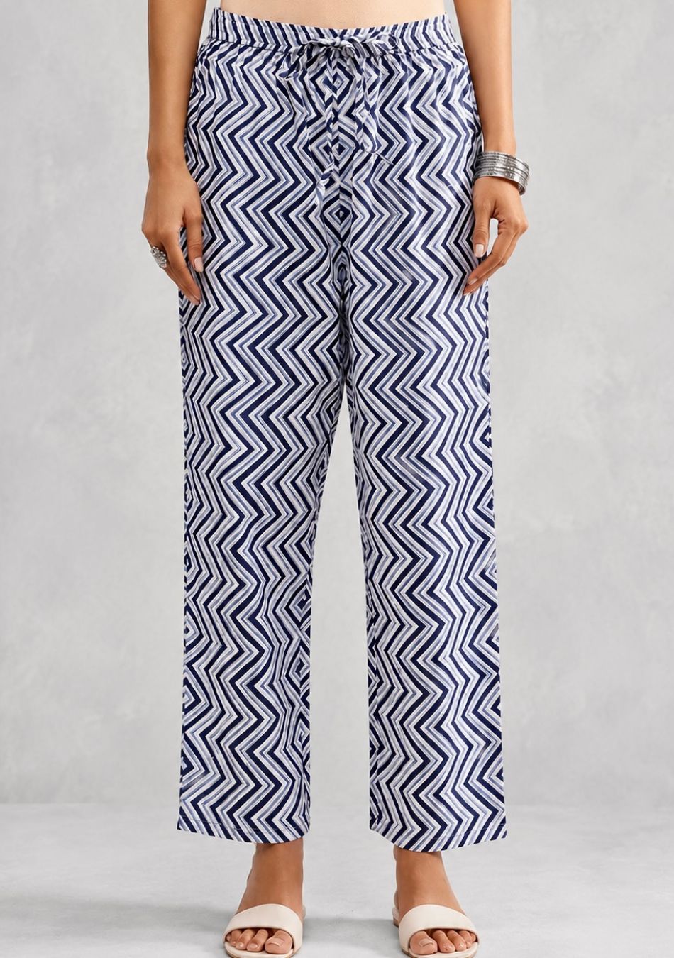 Aravalii Indigo Ripple Kurta Set