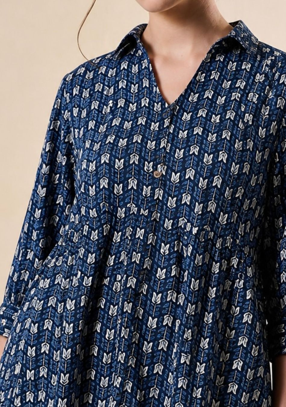 Blue Floral Top