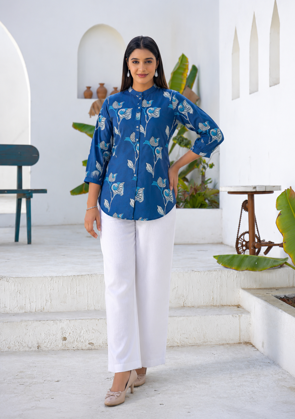 Bluebird Bloom Top