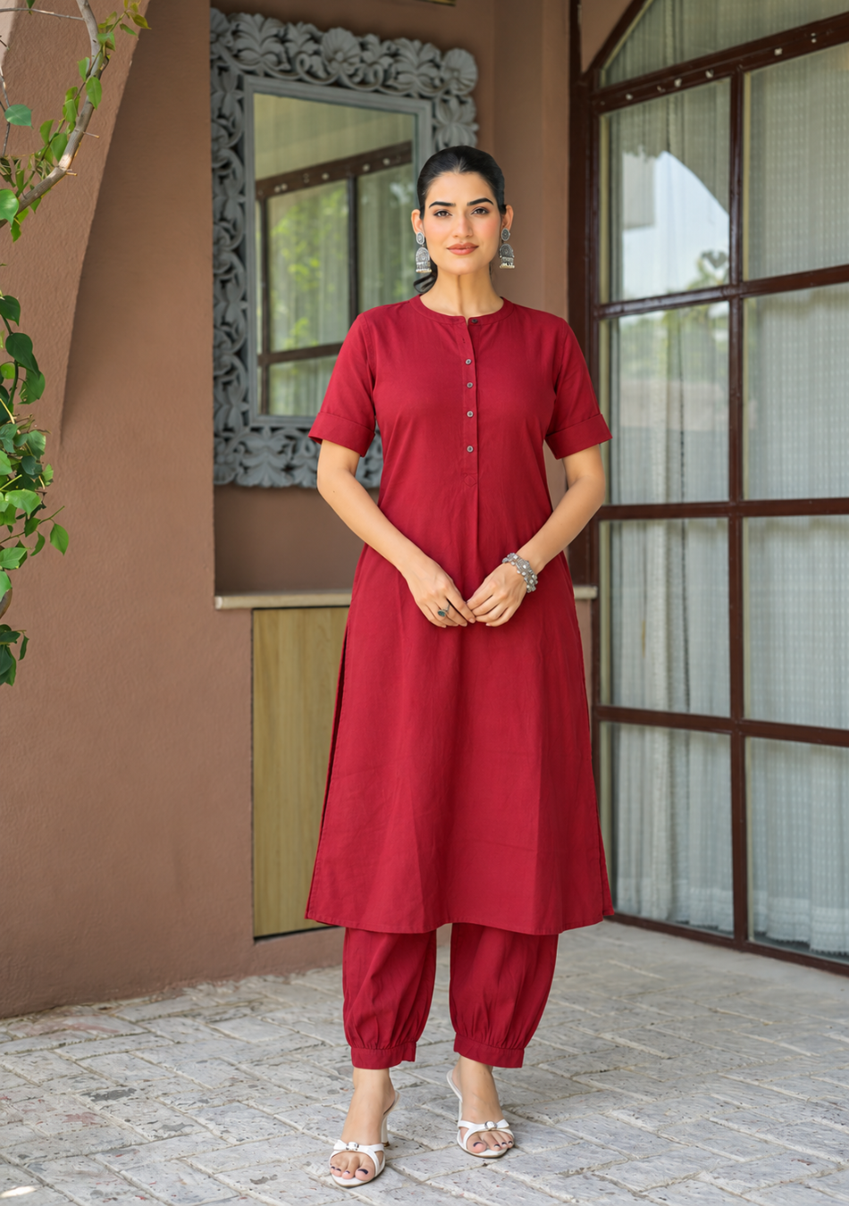 Aravalii Garnet Grace Co-Ord Set
