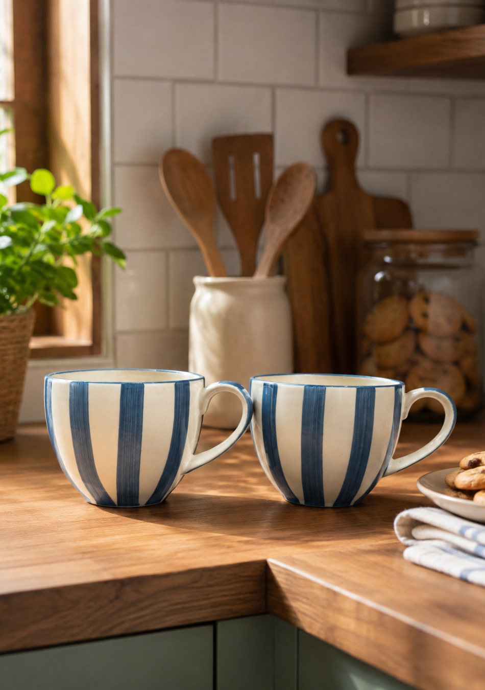 Coastal Stripe Mugs