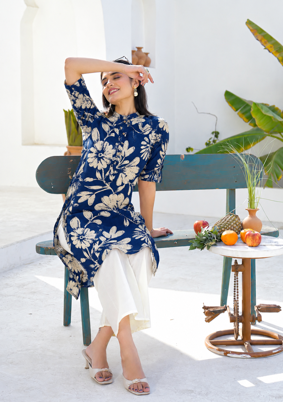 Midnight Bloom Kurta