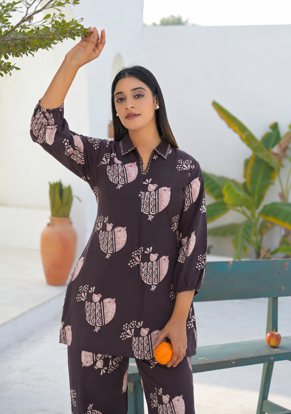 Midnight Birdsong Co-ord Set