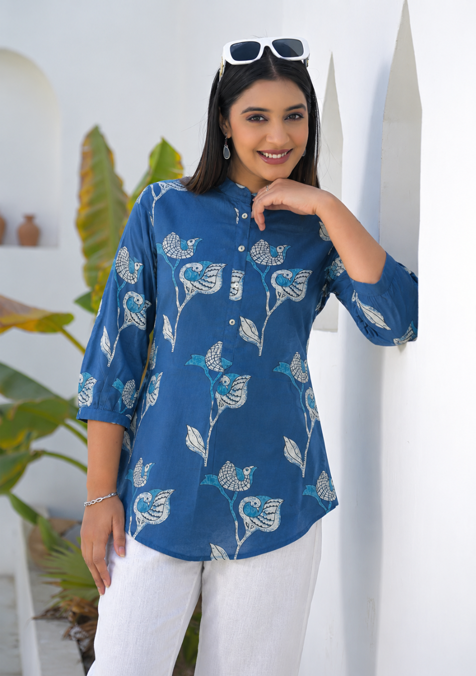 Bluebird Bloom Top