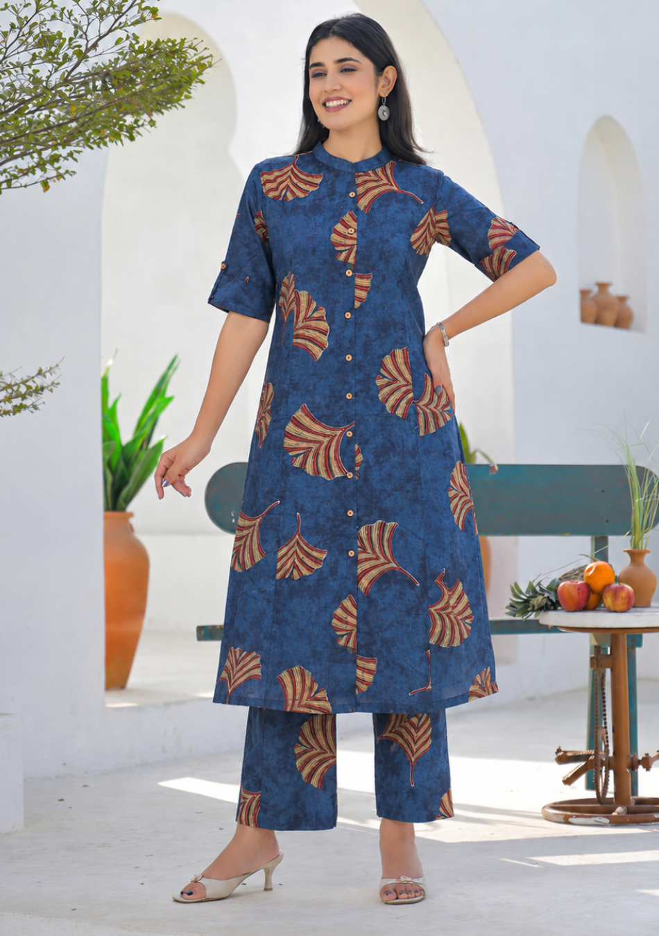 Indigo Folk Flora Cotton Co-Ord
