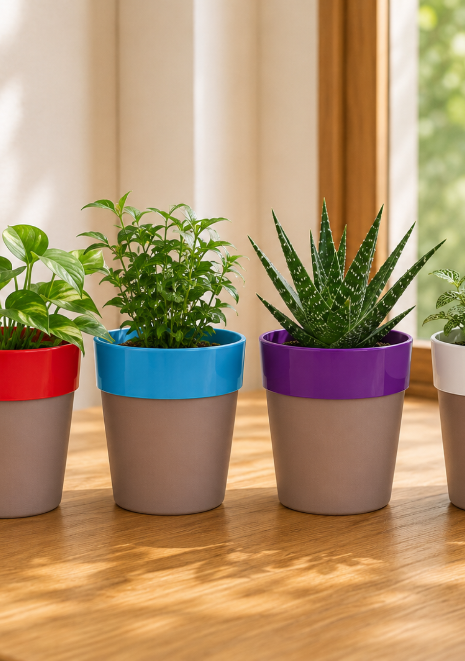 Sunny-side Planter Set of 4