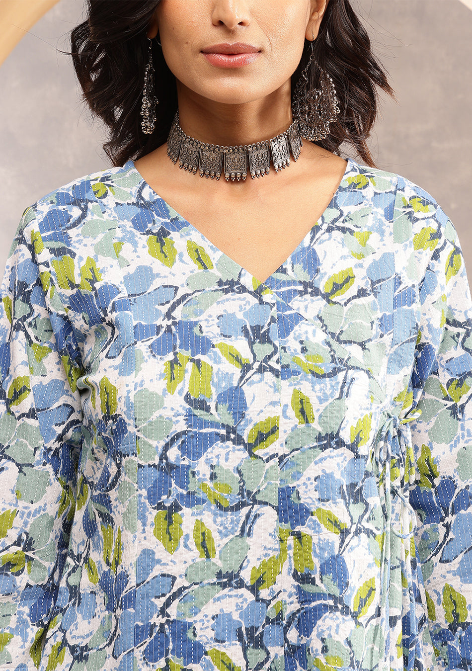 Azure Bloom Kurta