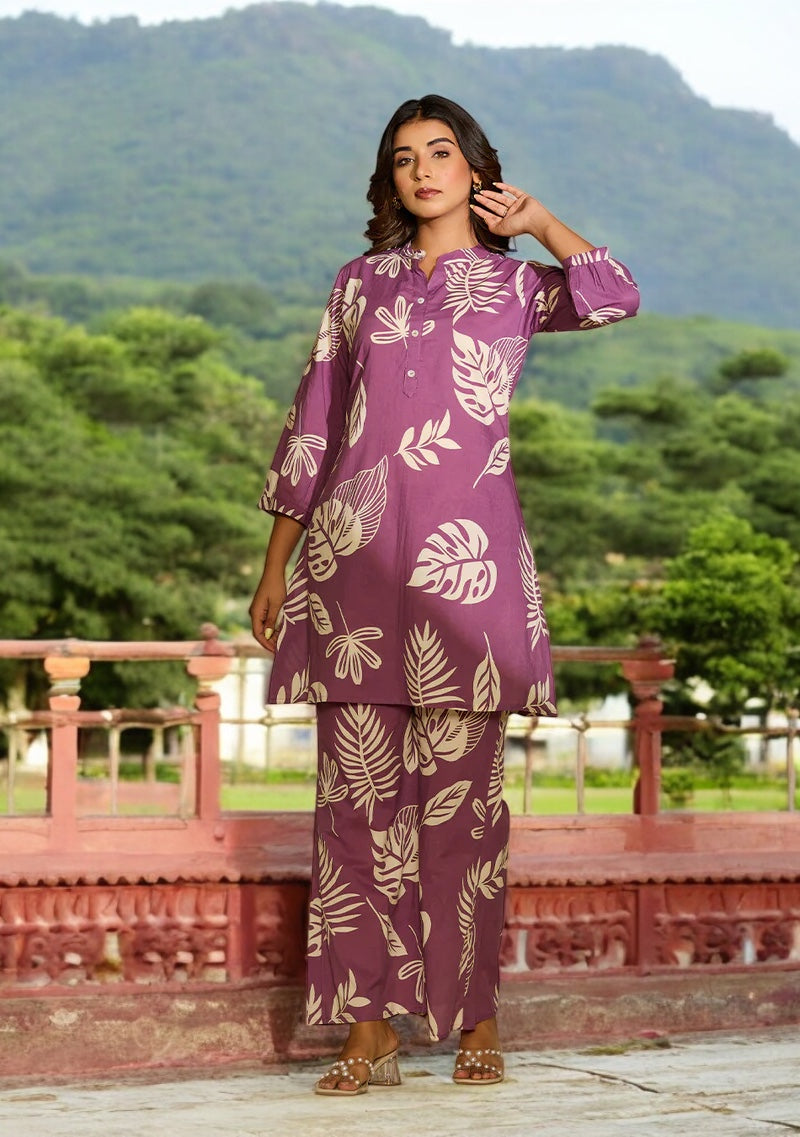 Plum Purple Co-ord Set