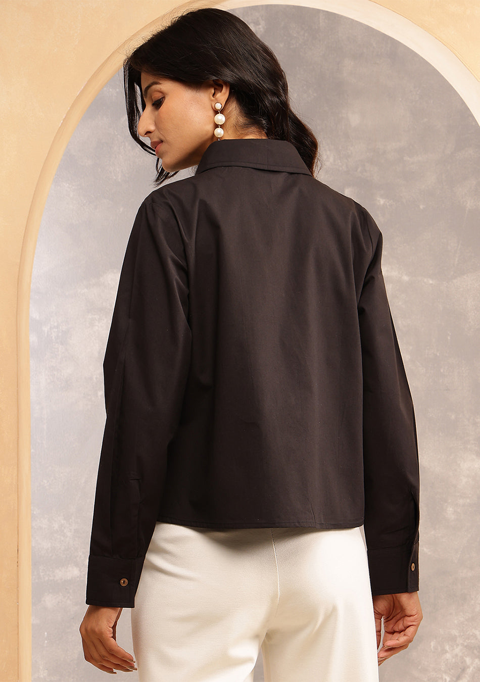 Black Sculpted Fit Shirt