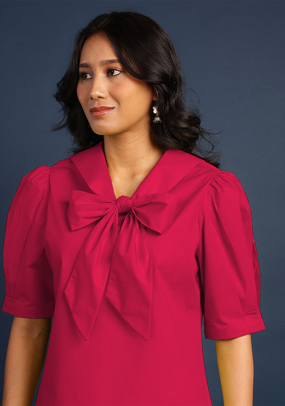 Berry Red Bow Top