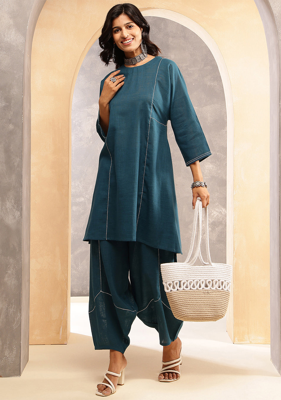 Peacock Haze Co-Ord Set