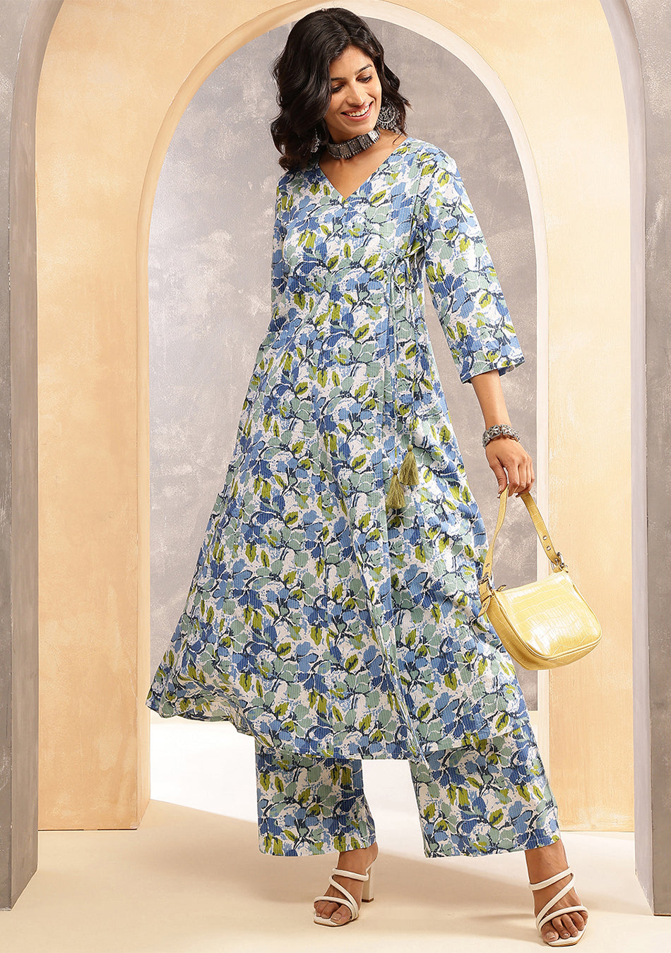 Azure Bloom Kurta