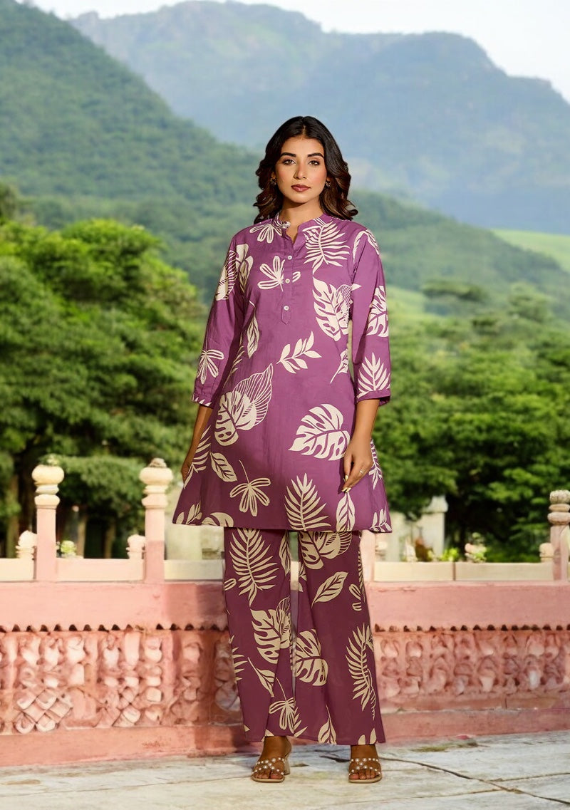 Plum Purple Co-ord Set
