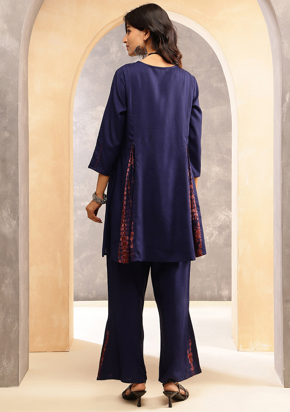 Indigo Shibori Split Co-ord Set