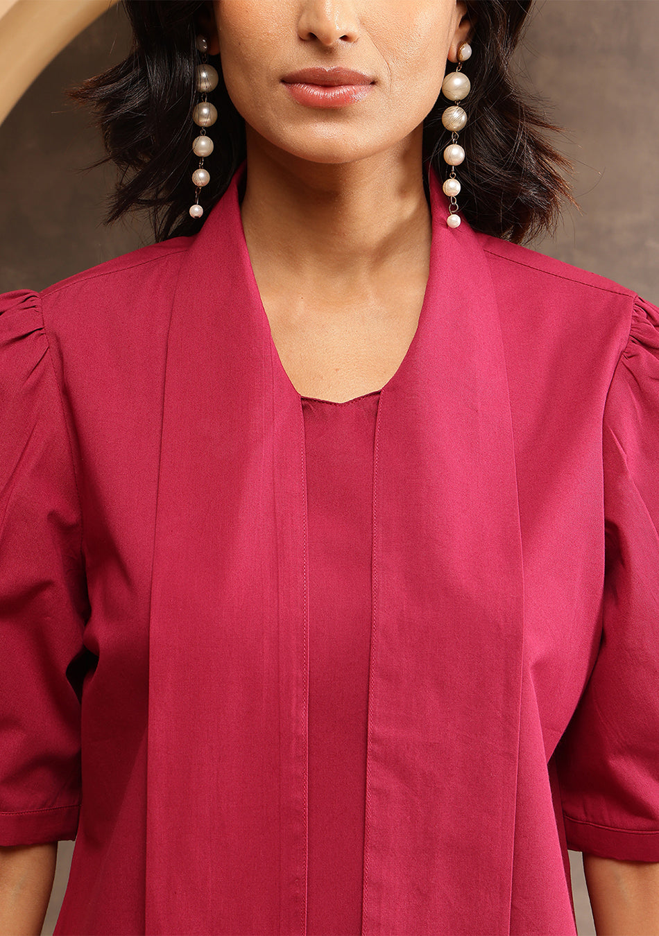 Berry Red Bow Top