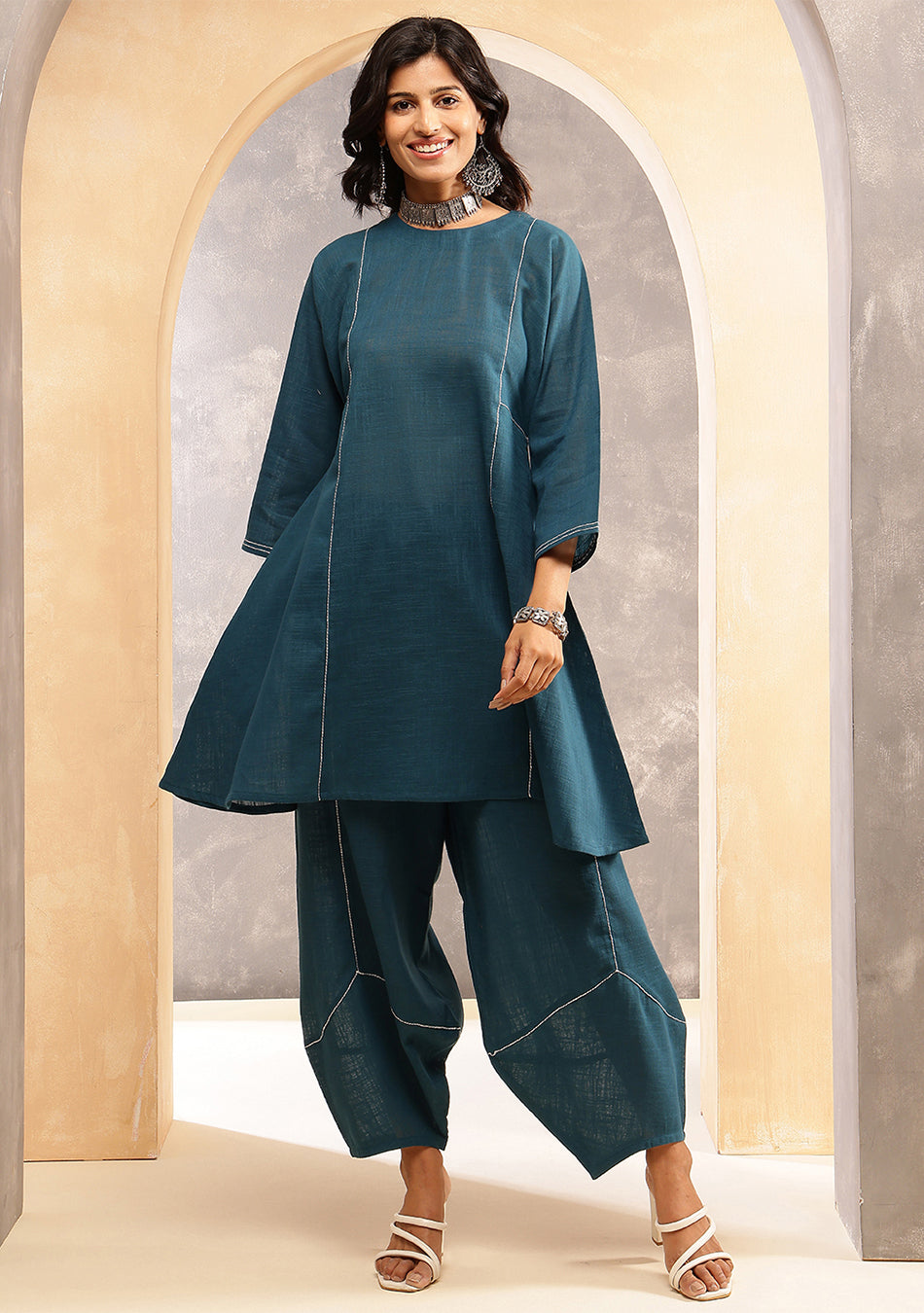 Peacock Haze Co-Ord Set