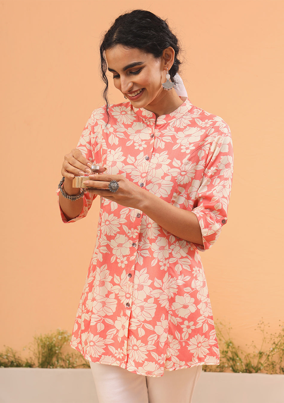 Pink Petal A line Top