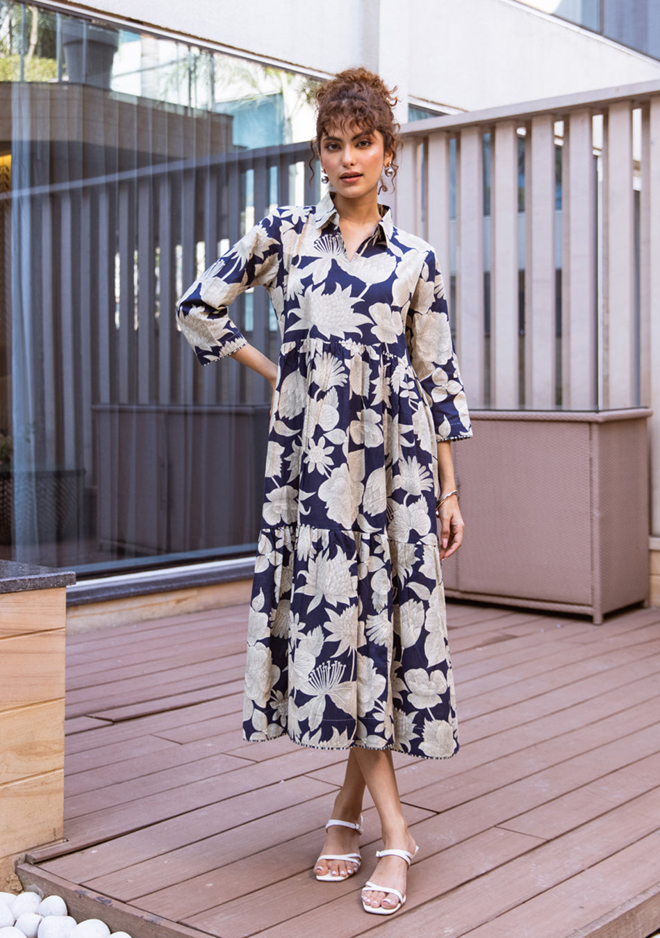 Aravalii Étoile Botanica Tiered Dress