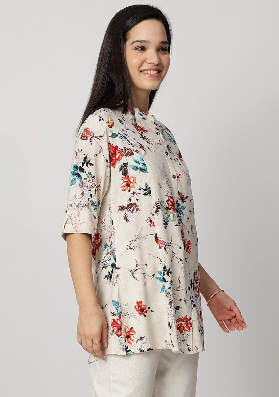 Ivory Garden Bloom Top