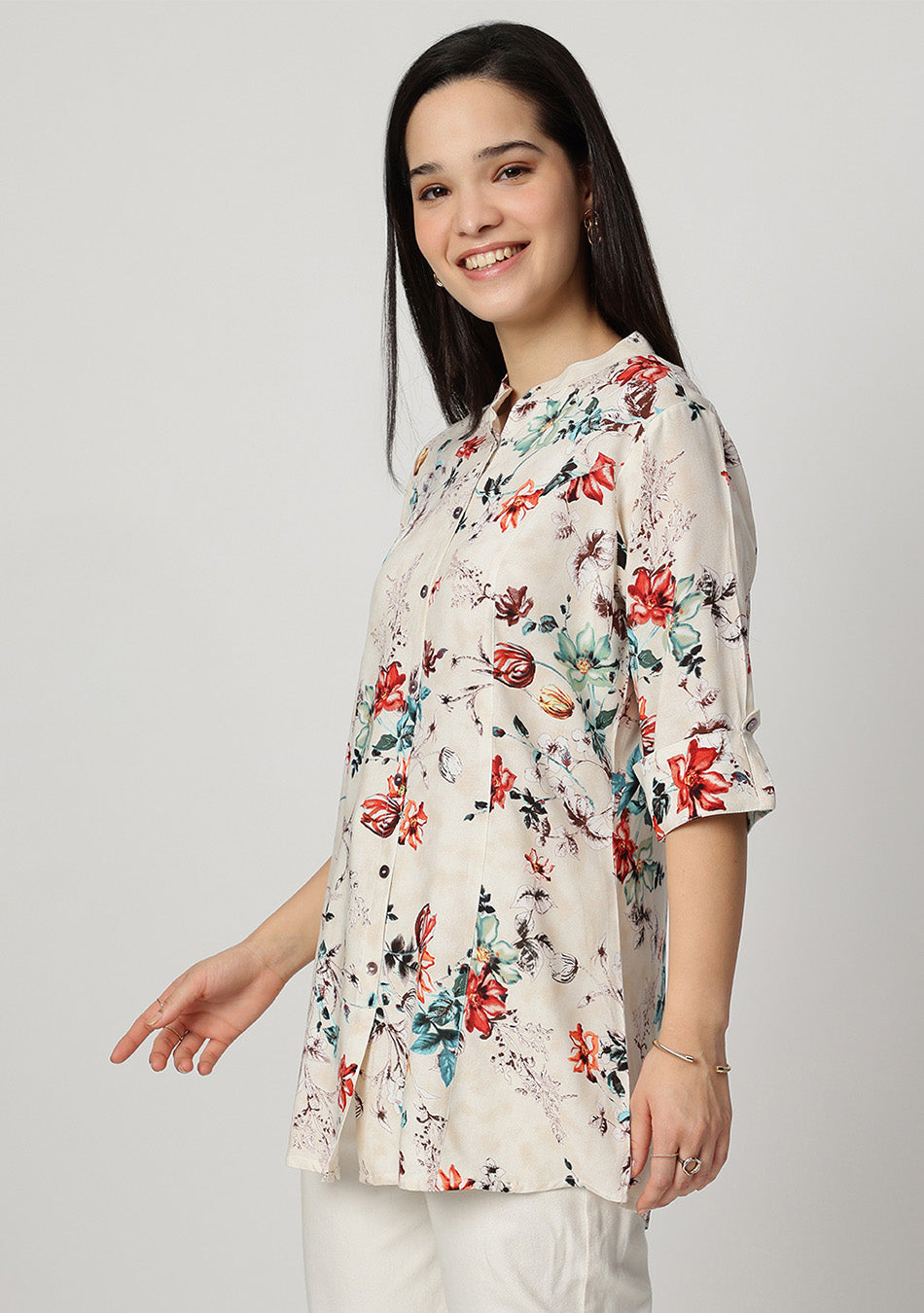 Ivory Garden Bloom Top