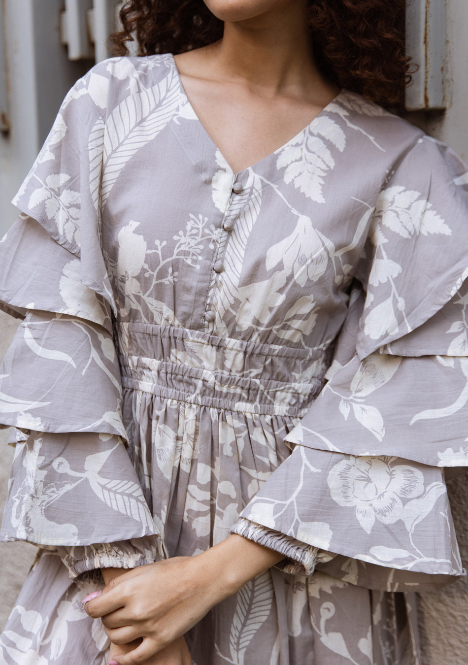 Moonlit Ruffle Bloom Dress