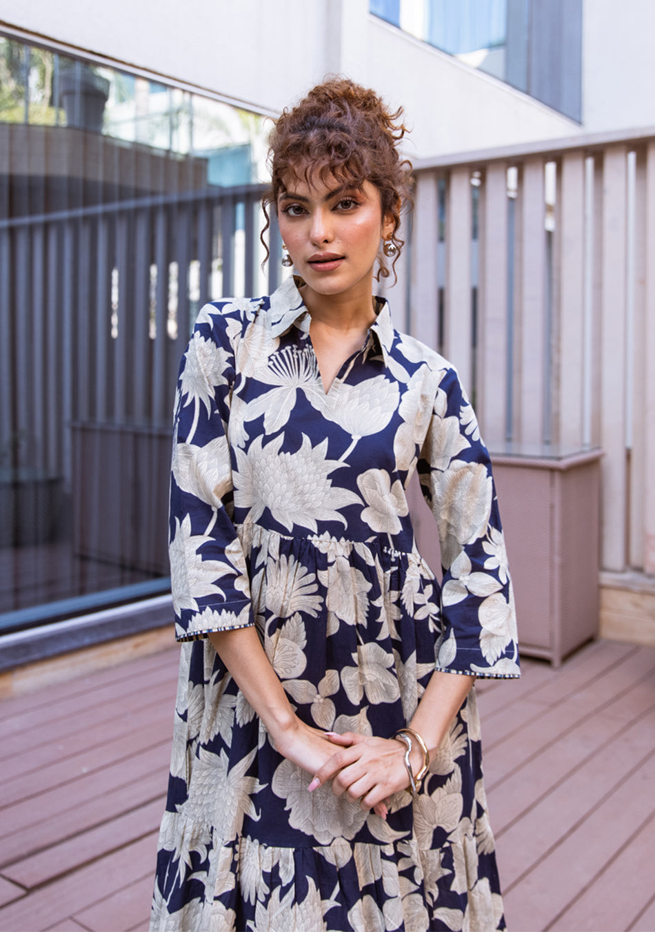 Aravalii Étoile Botanica Tiered Dress
