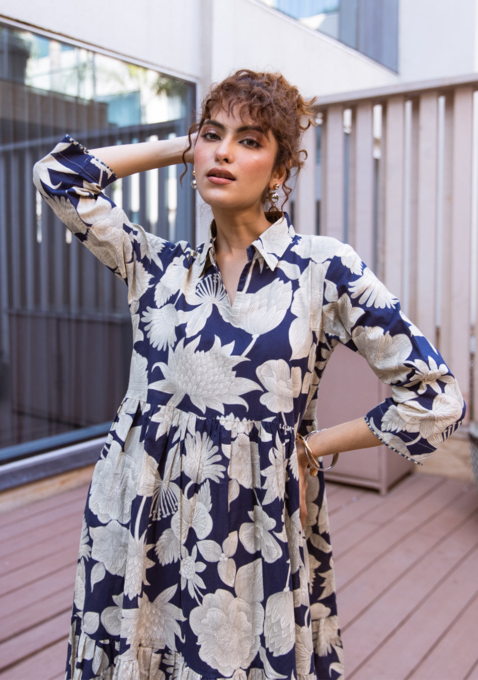 Aravalii Étoile Botanica Tiered Dress