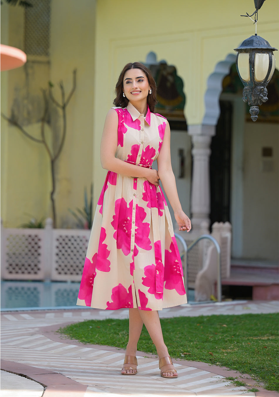 Fuchsia Bloom Charm Dress