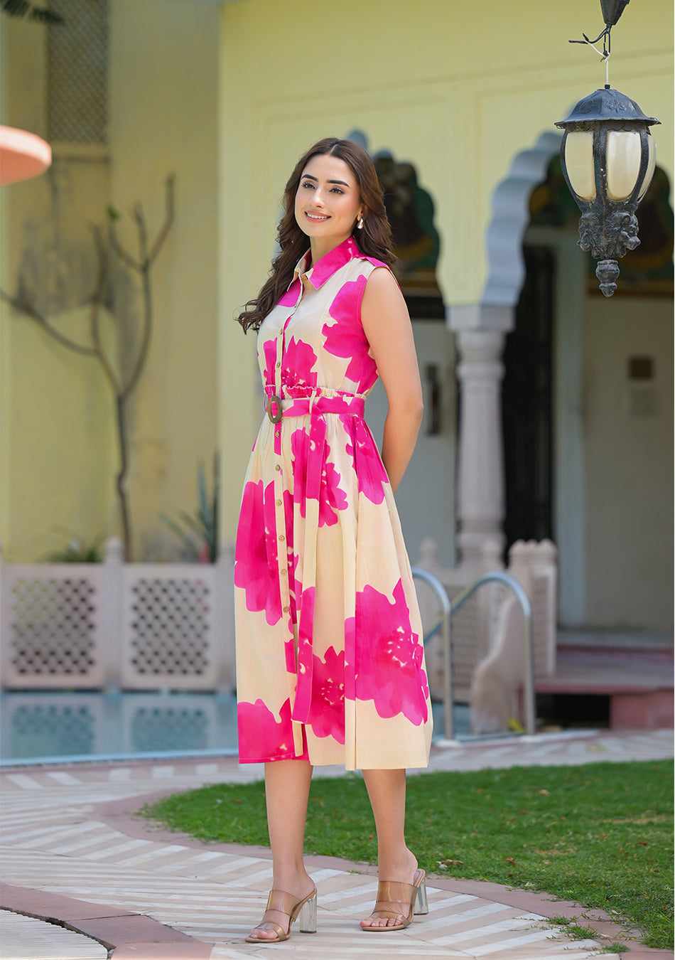 Fuchsia Bloom Charm Dress