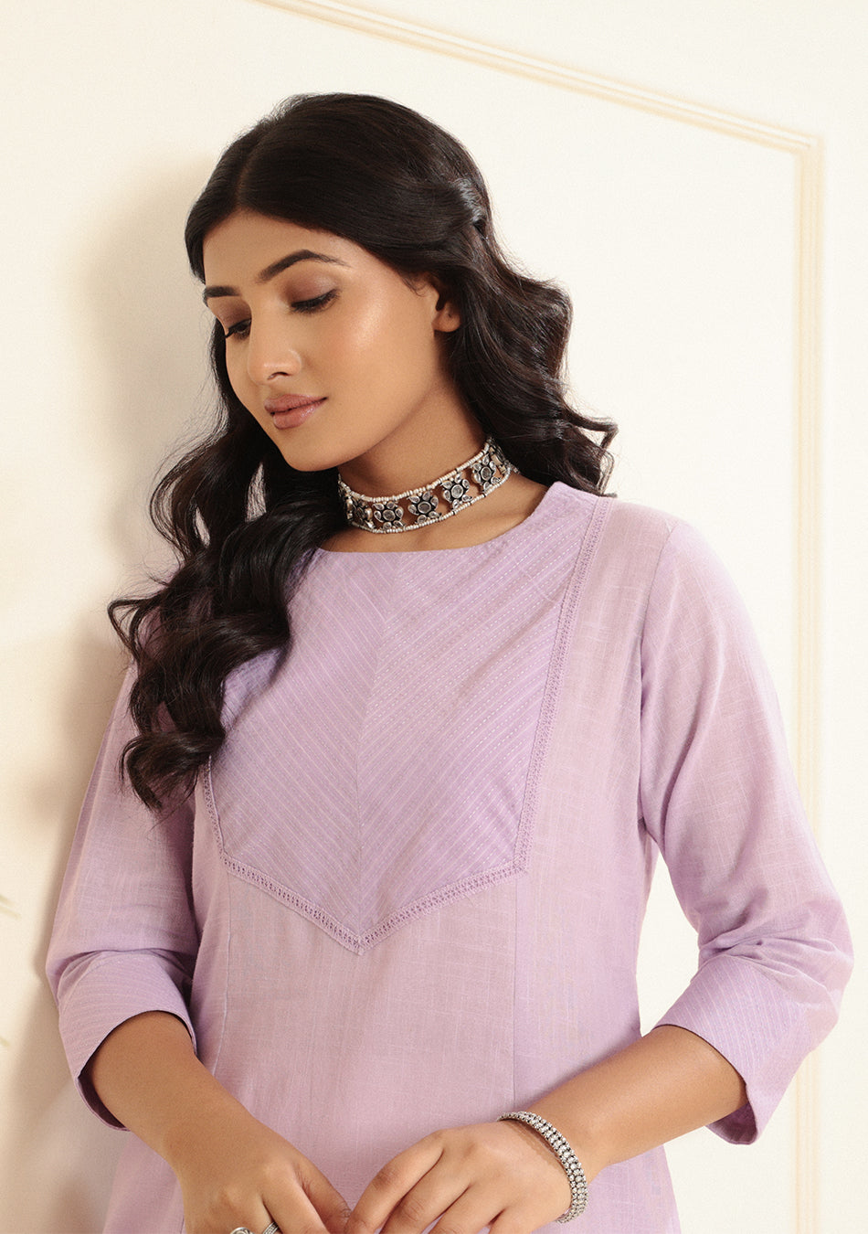 Lilac Breeze Cotton Kurta
