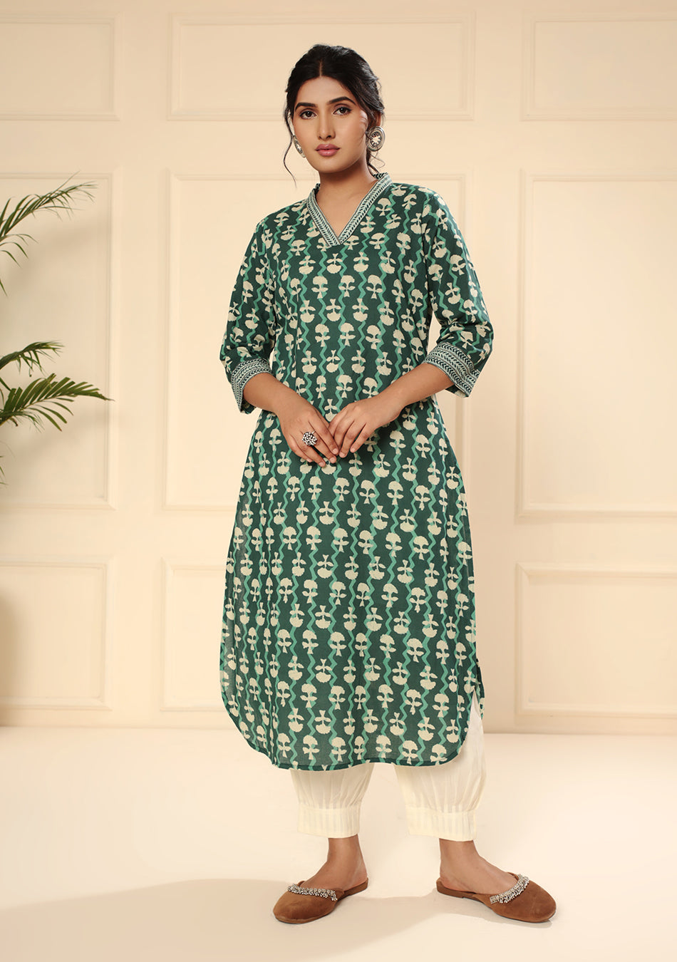 Mineral Green Cotton Kurta