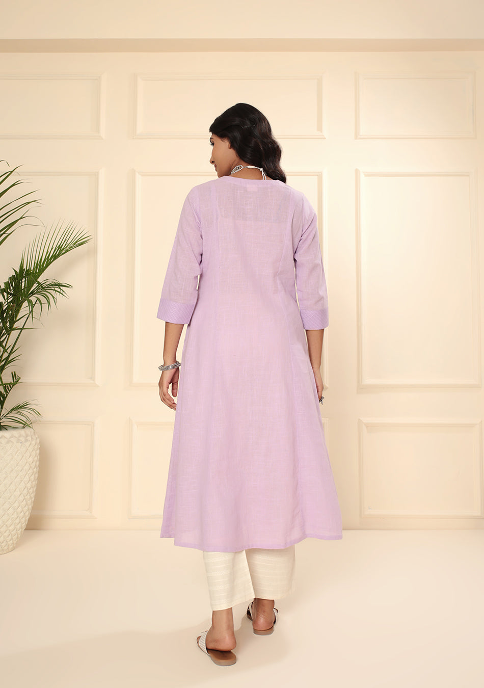 Lilac Breeze Cotton Kurta