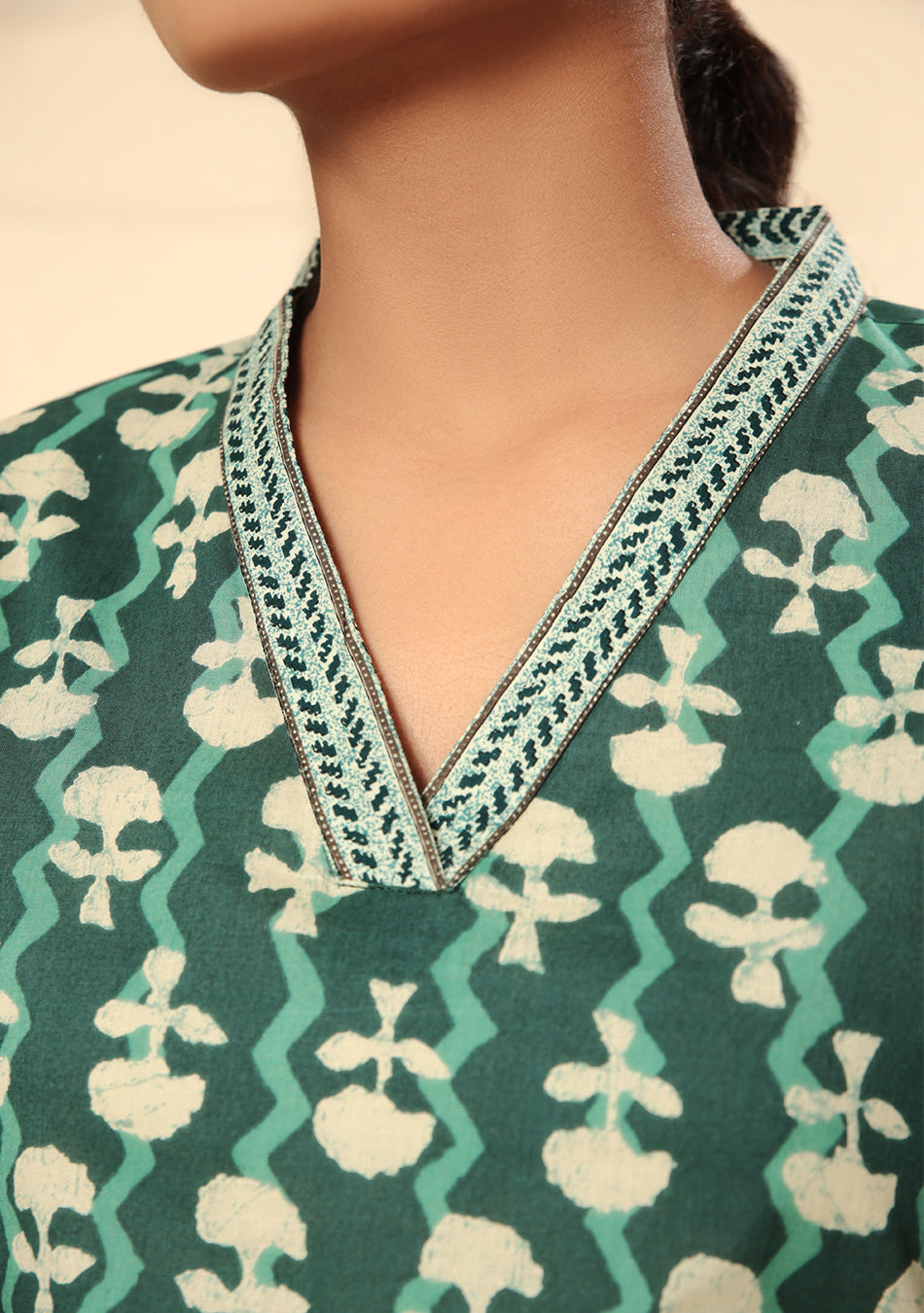 Mineral Green Cotton Kurta