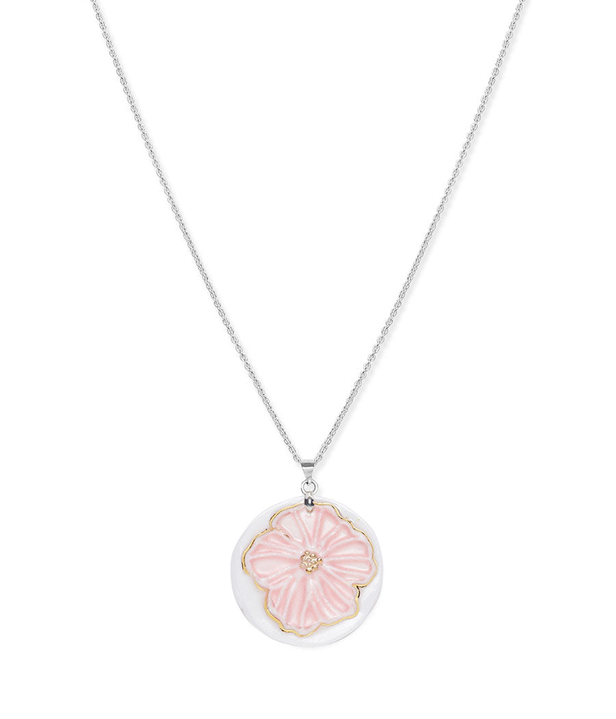 Blush Bloom Earrings and Pendant Set