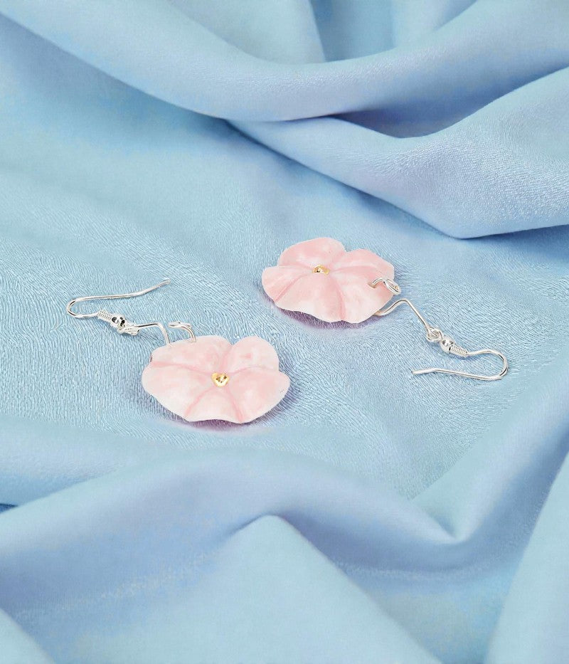 Blush Bloom Earrings and Pendant Set