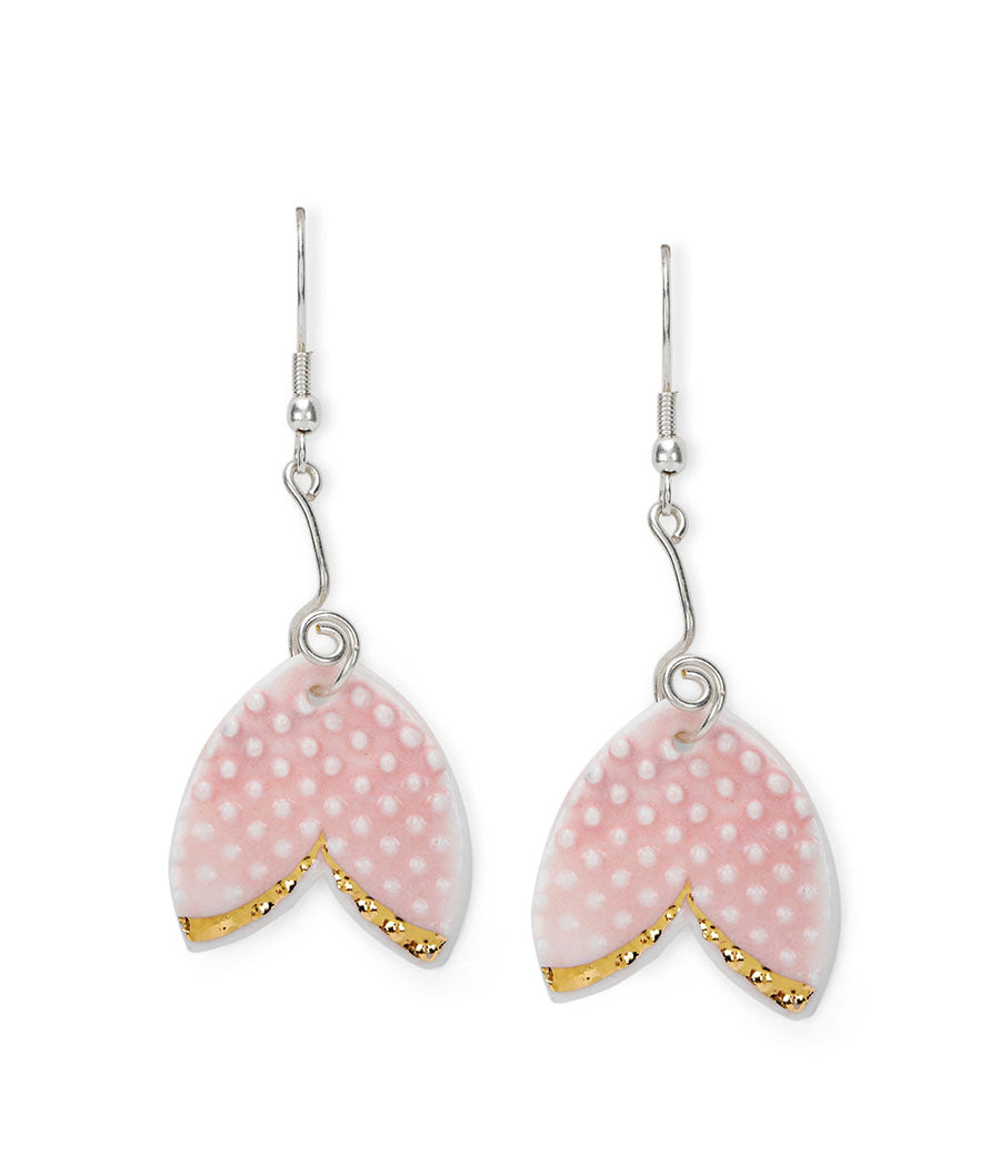 Rosy Fin Earring and Pendant Set
