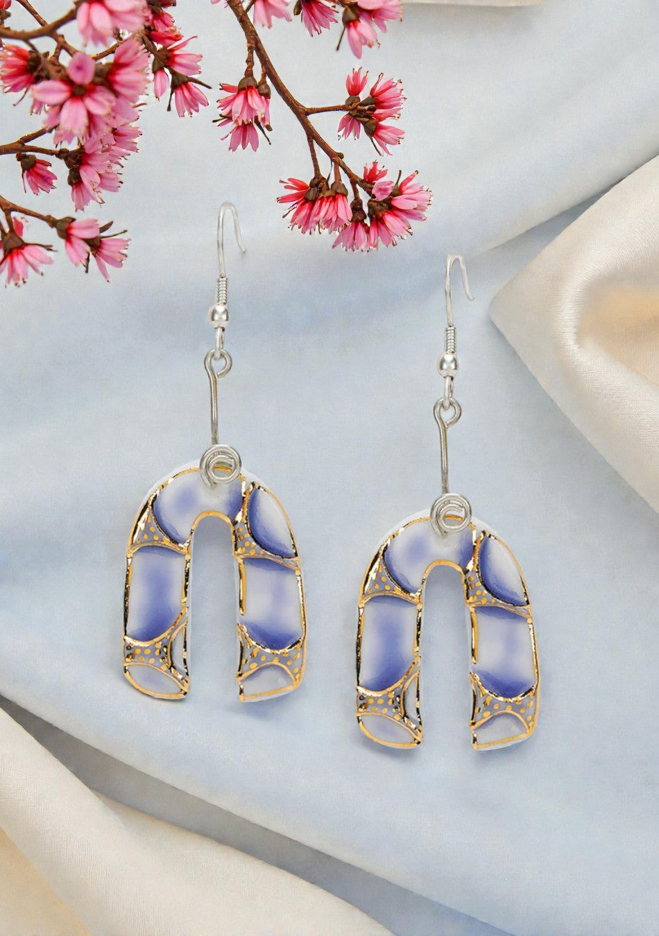 Skyline Curve Earrings Pendant Set