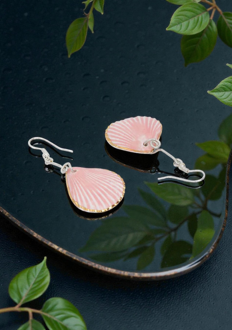Pink Shell Elegance Earrings